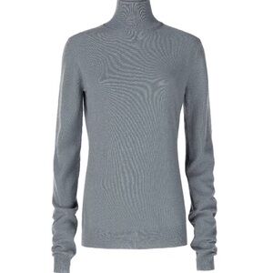 Gabriele Colangelo Women's Gray Turtleneck 100% Cashmere Sweater Top
